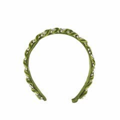 Corona de raso de piedra verde de Cimitia