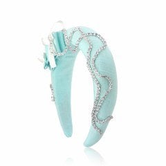 Jeweltia Taşlı Keten Taç