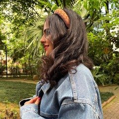 Fatia Turuncu Örme Taç