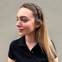 Carameltia Mavi Kiremit Örgü Taç
